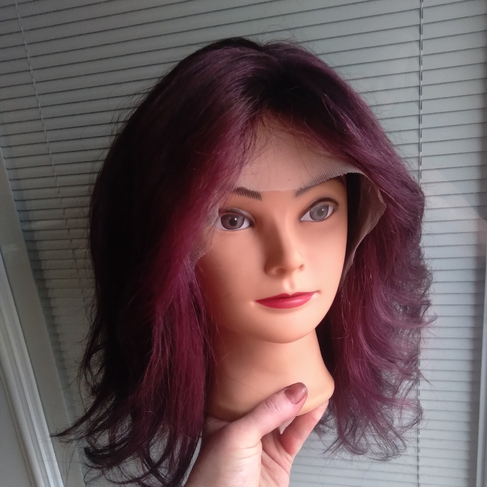 14 inch human hair wig